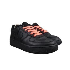 Nike Shoes Kids 6 Sneakers Air Force 1 Low LE Black GS Trainers Classic Leather